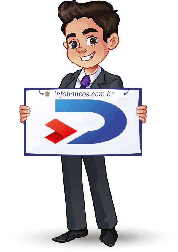 Foto do logotipo do DEBONI DISTRIBUIDORA DE TITULOS E VALORES MOBILIARIOS LTDA dentro de um quadro com um rapaz o segurando