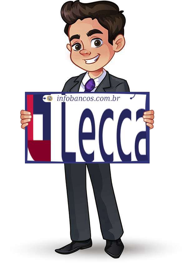 Foto do logotipo do LECCA DISTRIBUIDORA DE TITULOS E VALORES MOBILIARIOS LTDA dentro de um quadro com um rapaz o segurando